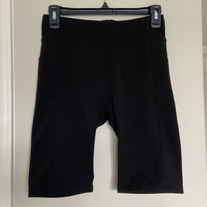 Black biker shorts women activewear